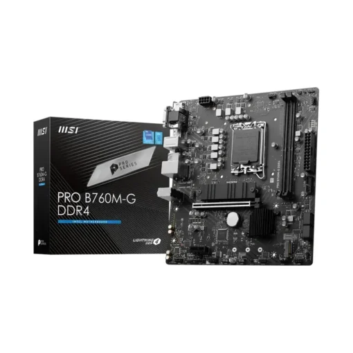 Msi Placa Madre Pro B760M-G DDR4 Micro ATX Socket Lga1700 chipset (MPN PRO B760M-G DDR4, Placas madres para PC) img-1