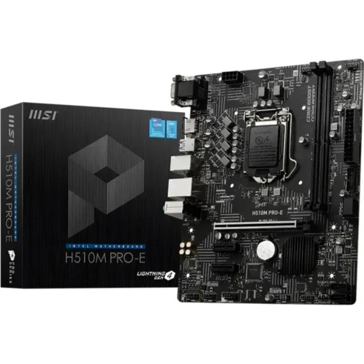 Msi Placa Madre , Socket Lga1200, Pcie 4.0 X 16, 2 X Ddr4, Micro-Atx (MPN H510M PRO-E, Placas madres para PC) img-1