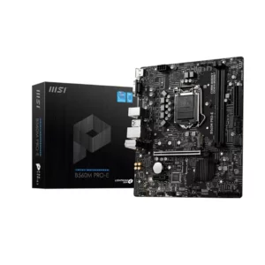 Msi Placa Madre , Socket Lga1200, Ddr4 2133/4800Mhz, M.2, Matx B560M PRO-E