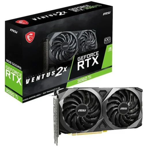 Msi Tarjeta De Video Geforce Rtx 3060 Ti Ventus 2X Ocv1 Lhr De 8Gb Gddr6 (MPN GEFORCE RTX 3060 TI VENTUS 2X 8G OCV1 LH, Tarjetas gráficas para PC) img-1
