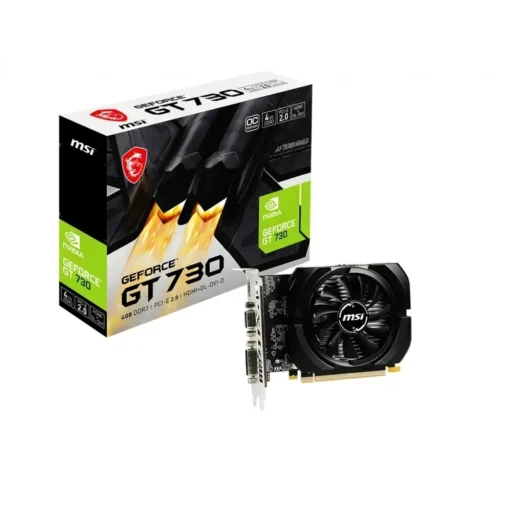 Msi Tarjeta De Video Gt730 4Gb Ddr3 128Bit Dvi/Hdmi/Vga, Pcie 2.0 X 16 (MPN N730K-4GD3/OCV1, Tarjetas gráficas para PC) img-1