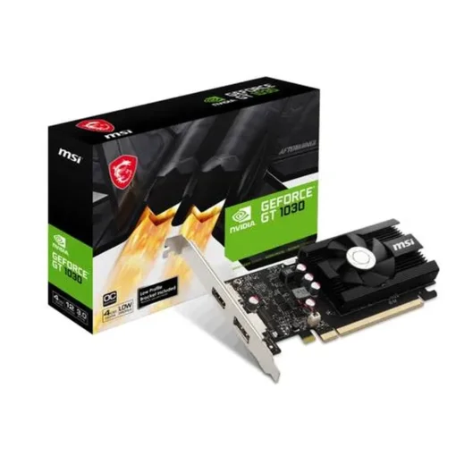 Tarjeta Gráfica MSI Nvidia GeForce GT 1030 OC 4GB DDR4, 64-Bit, Low Profile (MPN 824142327654, Tarjetas gráficas para PC) img-1