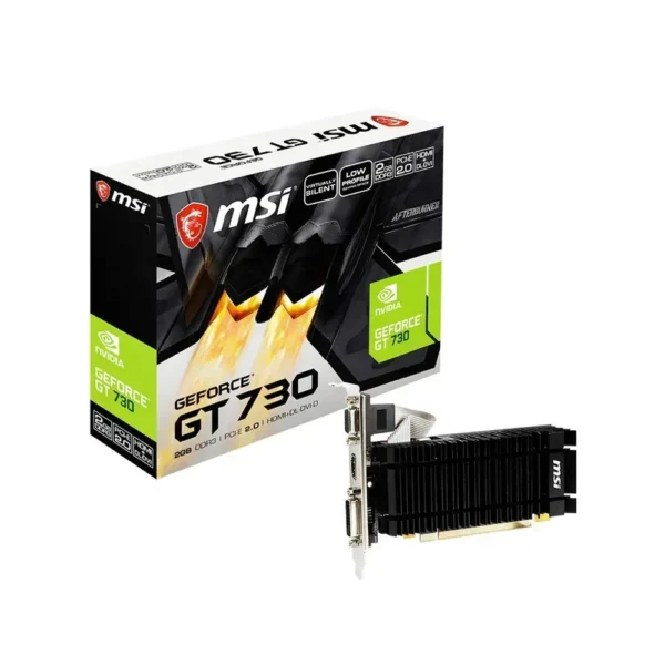Msi Tarjeta De Video Nvidia Geforce Gt 730, 2Gb 64-Bit Gddr3, Pci Express 2.0 N730K-2GD3H/LPV1 img-1