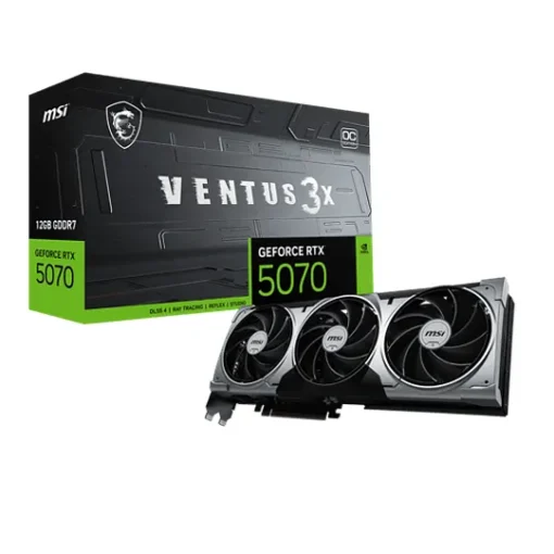 Msi Tarjeta De Video Nvidia Geforce Rtx 5070 Ventus 3X Oc, 12Gb Gddr7, 192-Bit (MPN 912-V532-007, Tarjetas gráficas para PC) img-1