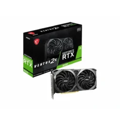 Msi Tarjeta De Video Ventus Geforce Rtx 3050 Ventus 2X Oc 8Gb Gddr6, Pcie 4.0 (MPN GEFORCE RTX 3050 VENTUS 2X 8G OC, Tarjetas gráficas para PC) img-1