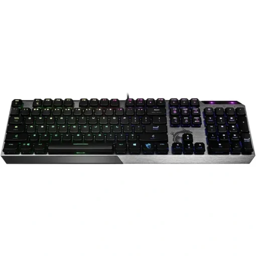 Msi Teclado Gamer Vigor Gk50 Low Profile, Iluminación Rgb, Mecánico, Negro (MPN VIGOR GK50 LOW PROFILE US, Teclados) img-1