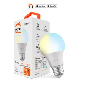 Nexxt Ampolleta Inteligente Wi-Fi 220V A19/E27 Color Blanco Regulable NHB-W120