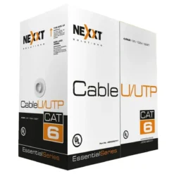 Nexxt Essential Bobina Cat6 UTP GRIS Cable 24AWG CMX 100m (MPN AB356NXT41, Cables De Red) img-1