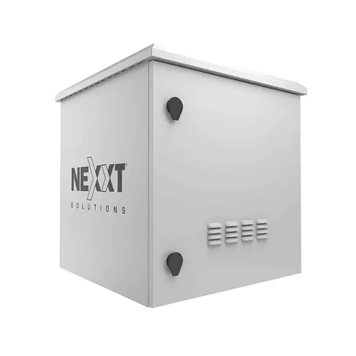 Nexxt Gabinete Exterior Montaje En Poste, 15U, Acero Spcc, Gris, Incluye Barra (MPN NPC-O15U66P, Racks) img-1