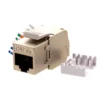 Inserto Modular Nexxt Cat 6A STP RJ-45, Plata, PoE Compatible (MPN NAW-KSTO6ASL, Adaptadores y Accesorios De Red) img-1