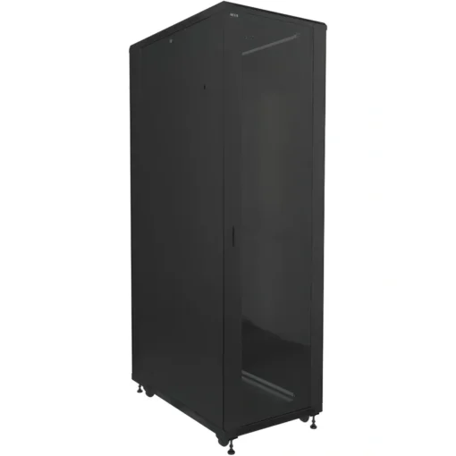 Rack Nexxt 42U Suelo, Acero Negro RAL 9005, Carga 800kg, Puertas Perforadas (MPN NPC-T42U61B, Racks) img-1