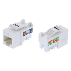 Nexxt Keystone Jack Cat6, 1Gbps Blanco, Instalación Fácil (MPN PCGKJC6TYRJWH, Adaptadores y Accesorios De Red) img-1