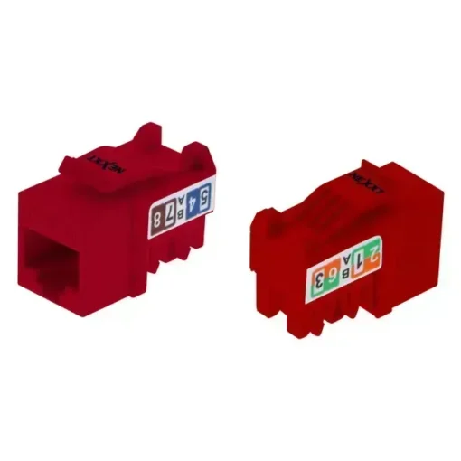 Nexxt Modulo Keystone Jack RJ45 Category 6 Sin Blindaje tipo 110 Red PCGKJC6TYRJRD img-1