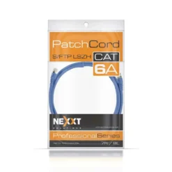 Nexxt Solutions Infrastructure S/Ftp Patch Cord Cat6A 7Ft. Bl NAB-PCS6A7FBL img-1