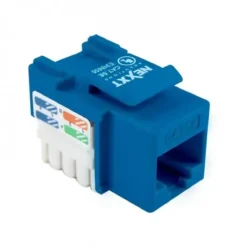 Terminación Modular Nexxt RJ45 Cat5E Azul, Blindaje U/UTP, Vel. 100Mbps (MPN AW110NXT12, Adaptadores y Accesorios De Red) img-1