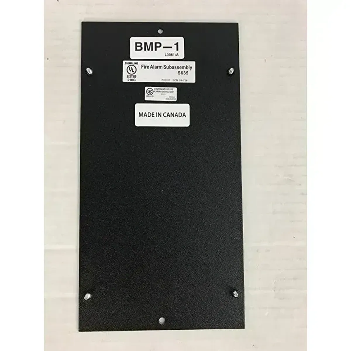 Notifier Panel Control Caja Negra , Compacto, XLR (MPN BMP-1, Alarmas) img-1
