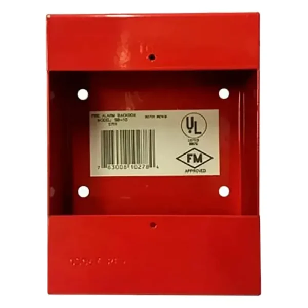 Notifier Surface Mount Box Back Box Red Nbg SB-10 img-1