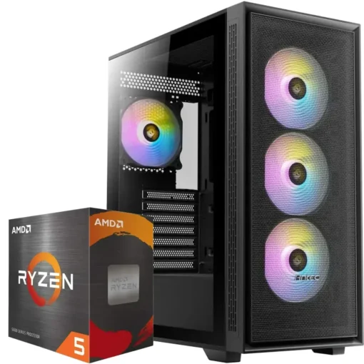 PC Gamer AMD Ryzen 5 5500, 32GB RAM, RX 7600 V2, 1TB NVMe, WiFi (MPN CE-003529, PC Gamer Personalizado) img-1