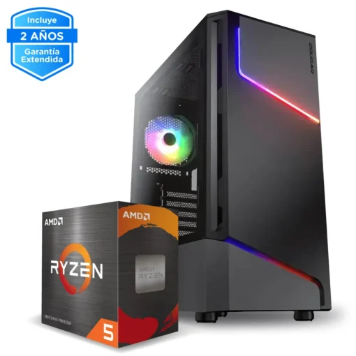 PC Gamer AMD Ryzen 5 5500, RTX 3050, 16GB RAM, 500GB SSD NVMe, WiFi 5 CE-001859 img-1