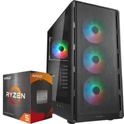 PC Gamer AMD Ryzen 5 5500, RTX 3050 6GB, 32GB RAM DDR4, 500GB NVMe (MPN CE-007444, PC Gamer Personalizado) img-1