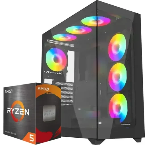 PC Gamer AMD Ryzen 5 5500, RTX 4060, 32GB RAM, 512GB NVMe 4.0, WiFi 6 (MPN CE-001688, PC Gamer Personalizado) img-1