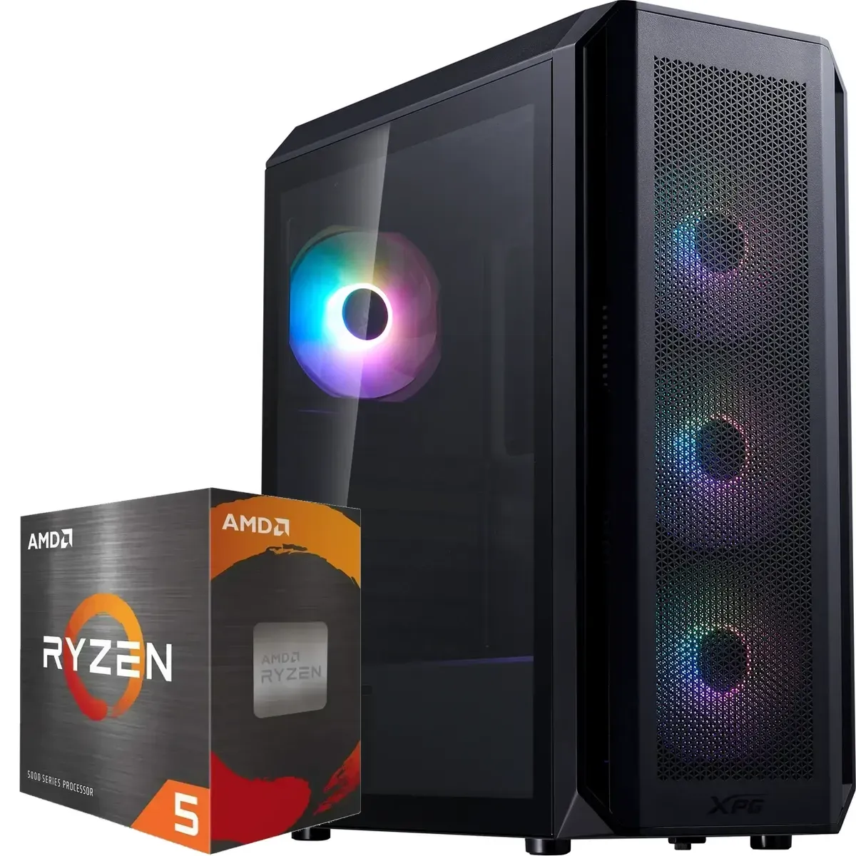 PC Gamer AMD Ryzen 5 5500, RTX 5050 8GB, 16GB RAM DDR4, 1TB NVMe, Wifi 5 (MPN CE-009182, PC Gamer Personalizado) img-1