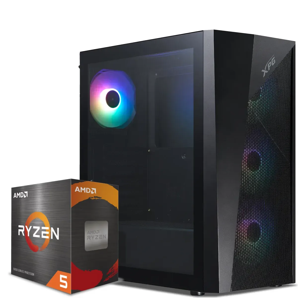PC Gamer AMD Ryzen 5 5600T, RTX 3050 6GB, 16GB RAM, 1TB NVMe (MPN CE-009041, PC Gamer Personalizado) img-1