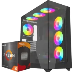 PC Gamer AMD Ryzen 5 5600X, RTX 3060, 32GB RAM, 1TB SSD, WiFi 6 (MPN CE-001633, PC Gamer Personalizado) img-1