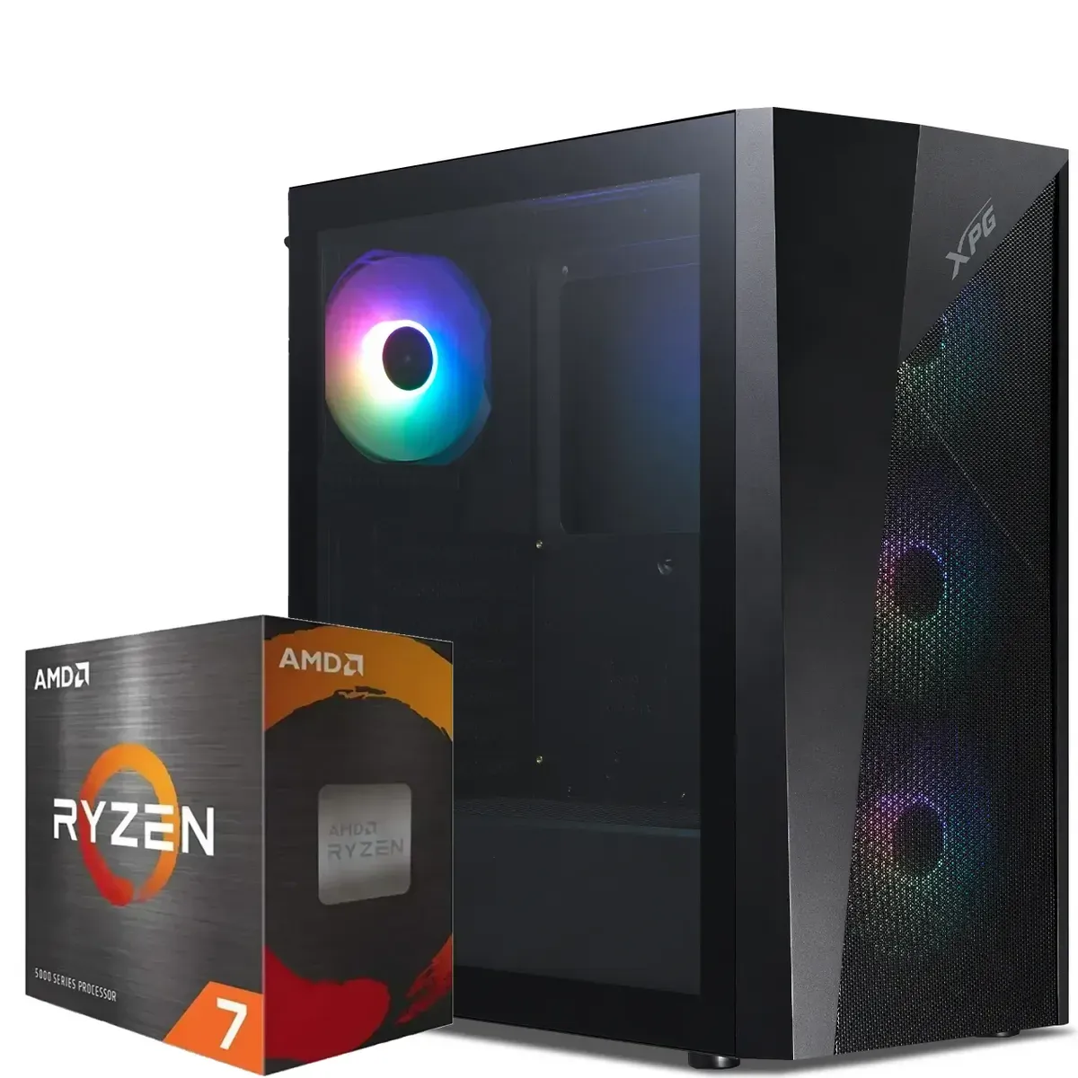 PC Gamer AMD Ryzen 5 5700X, RX 7600 8GB, 32GB RAM, 1TB NVMe (MPN CE-009087, PC Gamer Personalizado) img-1