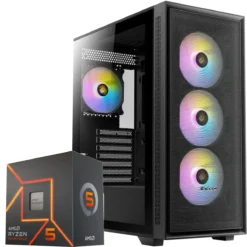 PC Gamer AMD Ryzen 5 7600, 32GB RAM, RTX 4060 Ti, 1TB NVMe, WiFi 6 (MPN CE-003535, PC Gamer Personalizado) img-1