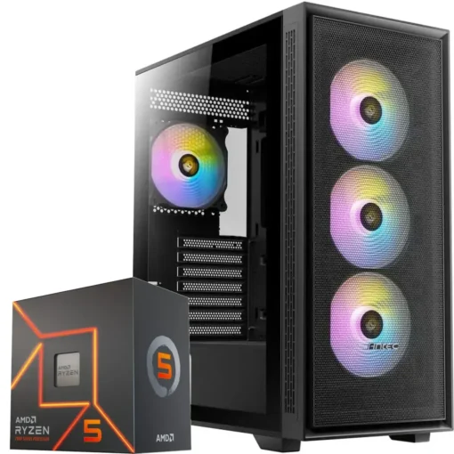 PC Gamer AMD Ryzen 5 7600, 32GB RAM, RTX 4060 Ti, 1TB NVMe, WiFi 6 (MPN CE-003535, PC Gamer Personalizado) img-1