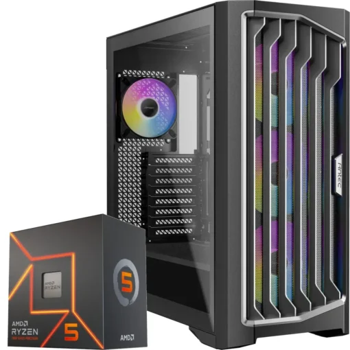 PC Gamer AMD Ryzen 5 7600, RTX 4070 Super, 32GB RAM, 1TB NVMe, WiFi 6 (MPN CE-002929, PC Gamer Personalizado) img-1