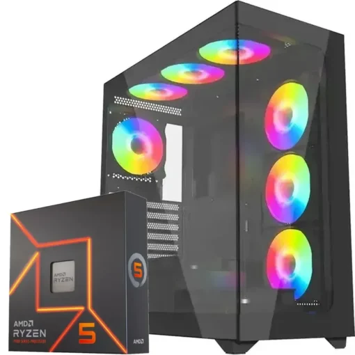 PC Gamer AMD Ryzen 5 7600X, RTX 4060 Ti, 16GB DDR5, 512GB NVMe 4.0, 650W Bronze (MPN CE-001487, PC Gamer Personalizado) img-1