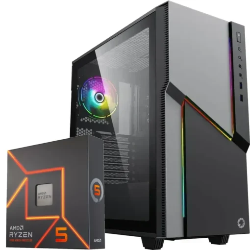 PC Gamer AMD Ryzen 5 7600X, RTX 4070 Ti, 32GB RAM, 2TB SSD PCIe 4.0, WiFi 6 (MPN CE-000662, PC Gamer Personalizado) img-1