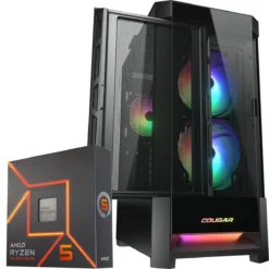 PC Gamer AMD Ryzen 5 7600X, RX 7700 XT, 32GB RAM, 500GB NVMe, 750W Bronze (MPN CE-003344, PC Gamer Personalizado) img-1