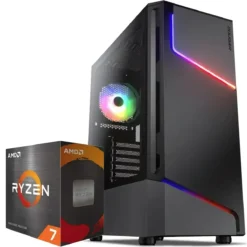 PC Gamer AMD Ryzen 7 5700, RTX 5060 Ti, 16GB RAM, 1TB NVMe, WiFi 5 (MPN CE-004018, PC Gamer Personalizado) img-1