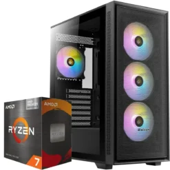 PC Gamer AMD Ryzen 7 5700G, 32GB RAM, RTX 4060, 1TB NVMe, WiFi 5 (MPN CE-003533, PC Gamer Personalizado) img-1