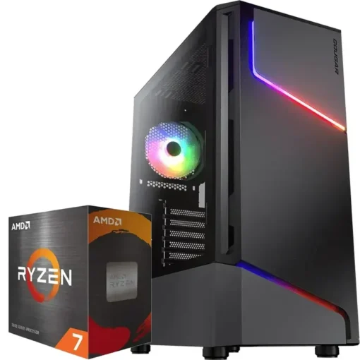 PC Gamer AMD Ryzen 7 5700X, RX 7600, 32GB RAM, 500GB NVMe, 600W 80+ (MPN CE-002328, PC Gamer Personalizado) img-1