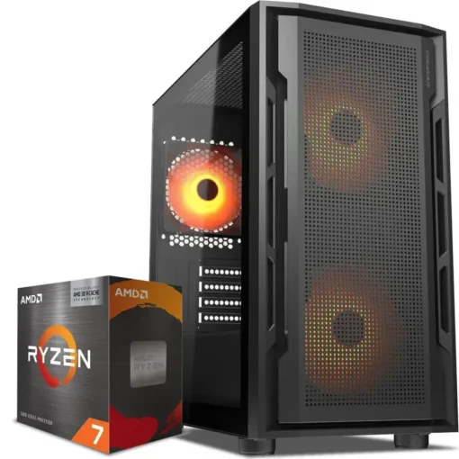 PC Gamer AMD Ryzen 7 5700x3D, RTX 4060, 32GB RAM, 500GB NVMe 4.0, WiFi 5 (MPN CE-002809, PC Gamer Personalizado) img-1