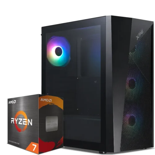 PC Gamer AMD Ryzen 7 5800XT, RX 9060 XT 8GB, 16GB RAM, 2TB NVMe, WiFi (MPN CE-009026, PC Gamer Personalizado) img-1
