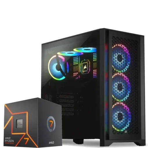 PC Gamer AMD Ryzen 7 7700, RTX 4070, 32GB RAM, 1TB SSD NVMe, WiFi 6 (MPN CE-000790, PC Gamer Personalizado) img-1