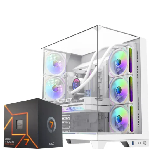 PC Gamer AMD Ryzen 7 7700, RTX 4070 Super, 32GB RAM, 1TB NVMe, WiFi 6E (MPN CE-002906, PC Gamer Personalizado) img-1