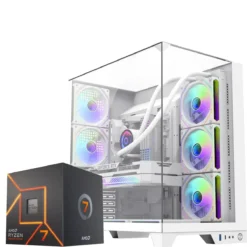 PC Gamer AMD Ryzen 7 7700, RTX 4070 Super, 32GB RAM, 2TB NVMe, WiFi 6E (MPN CE-002907, PC Gamer Personalizado) img-1