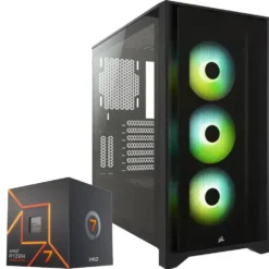 PC Gamer AMD Ryzen 7 7700, RTX 4070 Ti, 32GB RAM, 500GB SSD PCIe 4.0, WiFi 6 (MPN CE-000480, PC Gamer Personalizado) img-1