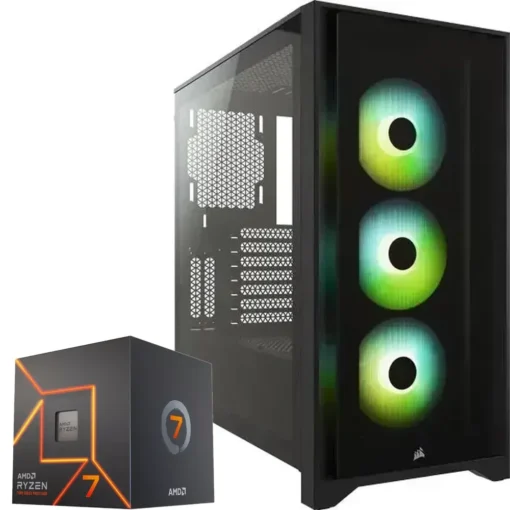 PC Gamer AMD Ryzen 7 7700, RTX 4070 Ti, 32GB RAM, 500GB SSD PCIe 4.0, WiFi 6 CE-000480 img-1