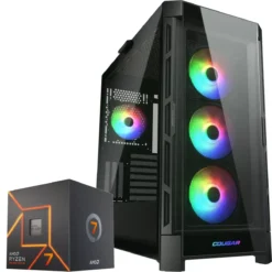 PC Gamer AMD Ryzen 7 7700, RTX 5070 Ti 16GB, 32GB RAM, 2TB NVMe, WiFi 6 (MPN CE-003879, PC Gamer Personalizado) img-1