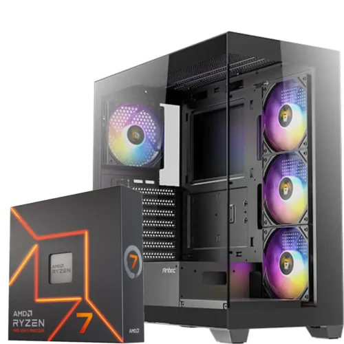 PC Gamer AMD Ryzen 7 7700X, ARC B580 12GB, 16GB DDR5, 1TB NVMe, WiFi 6E (MPN CE-009179, PC Gamer Personalizado) img-1