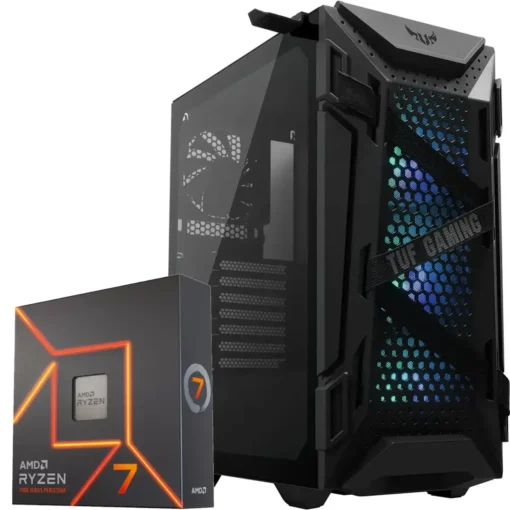 PC Gamer AMD Ryzen 7 7700X, RTX 5070, 32GB RAM, 1TB NVMe, WiFi 6 (MPN CE-003897, PC Gamer Personalizado) img-1