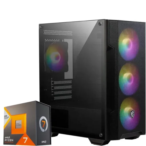 PC Gamer AMD Ryzen 7 7800X3D, RTX 4070 Super, 32GB DDR5, 1TB NVMe, WiFi 6 + BT (MPN CE-002085, PC Gamer Personalizado) img-1
