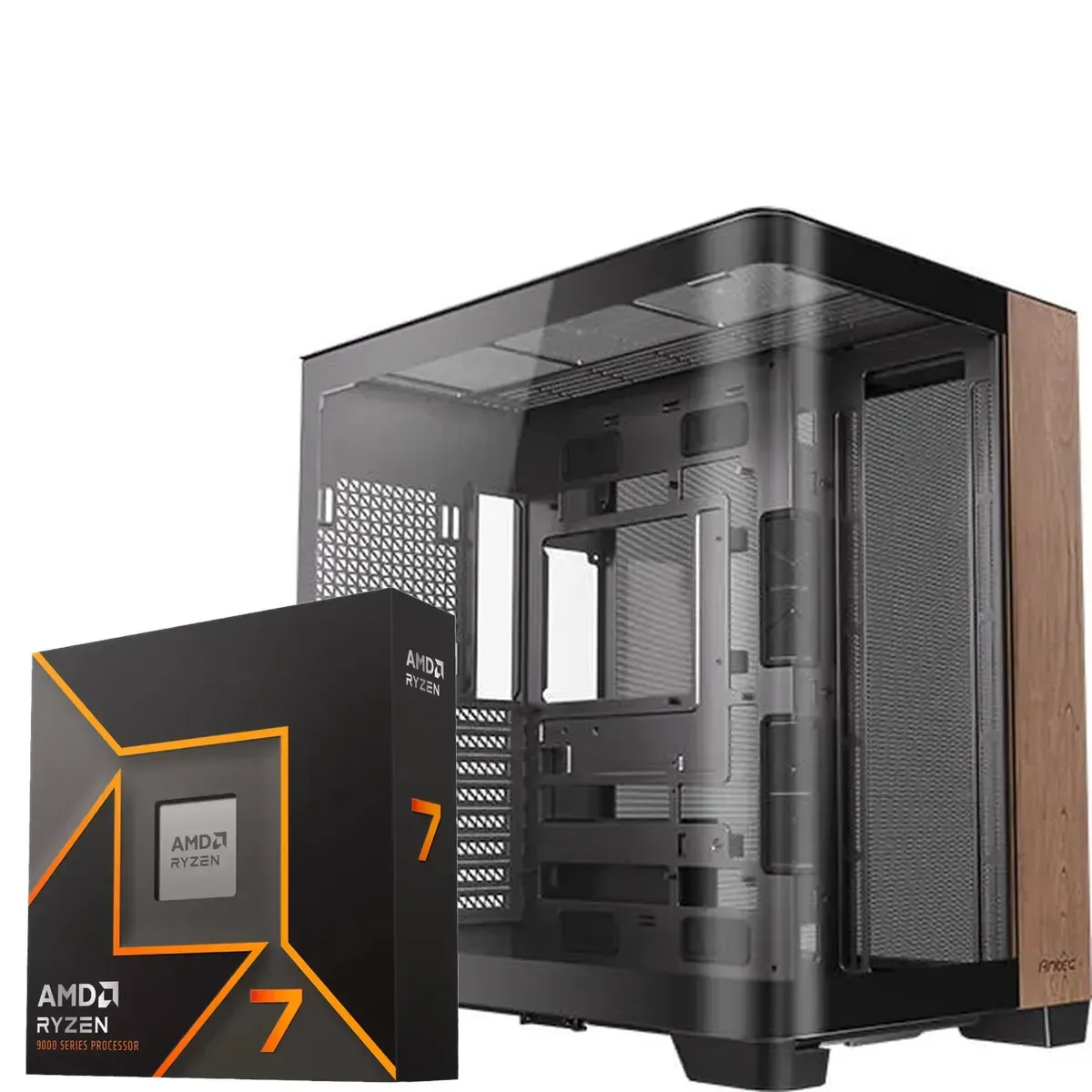 PC Gamer AMD Ryzen 7 9700X, RTX 5070 Ti 16GB, 32GB RAM, 2TB NVMe, WiFi 7 (MPN CE-008717, PC Gamer Personalizado) img-1